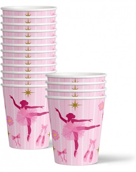 Party Packs Little Ballerina Birthday Party Supplies Set Plates Napkins Cups Tableware Kit for 16 - CH18E9ML5A2 $18.51