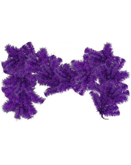 Garlands 6FT Christmas Garlands Tinsel Brush Branches Indoor Outdoor Holiday Decorations Mantle Banister Hanging (Purple) - P...