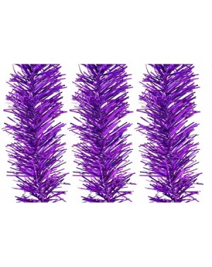 Garlands 6FT Christmas Garlands Tinsel Brush Branches Indoor Outdoor Holiday Decorations Mantle Banister Hanging (Purple) - P...
