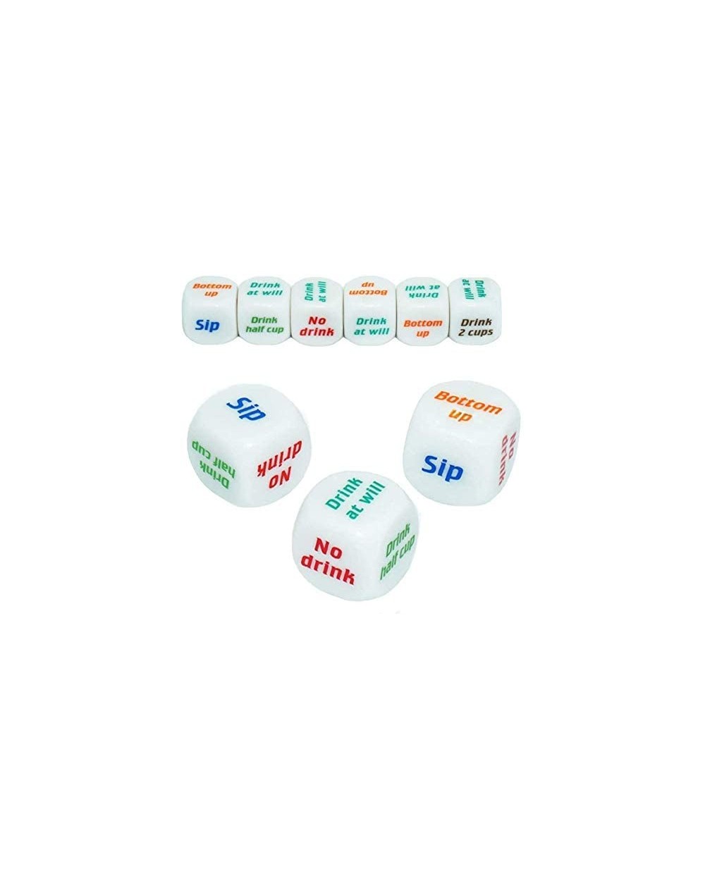 Party Games & Activities 3PCS Drinking Dice Game Rolling Decider Bachelorette Party Drunk Frenzy KTV Party Family Friends Gat...