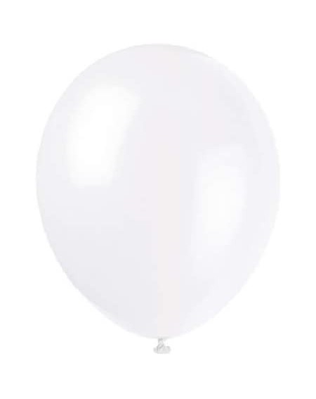 Balloons 50 pcs 12" Metallic Latex Balloons for Wedding Birthday Christmas Party Decoration (White) - White - CV18ZHUARN9 $8.51