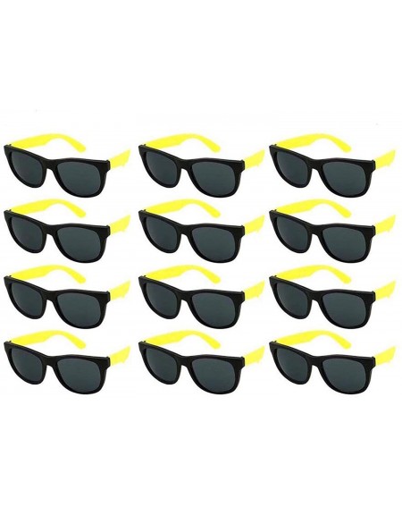 Favors 12 Pack Kids Neon Sunglasses Party Favors w/CPSIA certified-Lead(Pb) Content Free 9402RA - Kid-yellow - C018E6LS54X $9.74