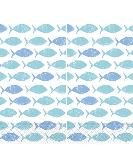 Tableware Guest Towels Collection Bundle of 2 Patterns (School of Fish- 30 Towels) - School of Fish - CT190D0EN6X $34.17