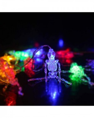 Outdoor String Lights Halloween LED String Lights Decorations Skeleton Skull Décor for Indoor/Outdoor Light for Party Patio 1...