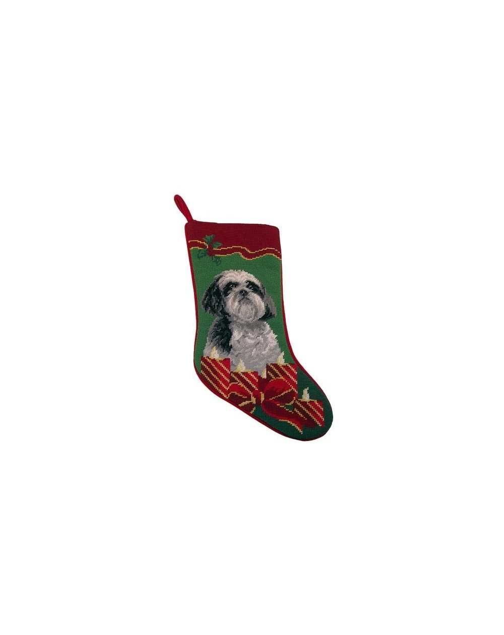 Stockings & Holders Elegant Décor Shih Tzu Christmas Stocking Precious - CJ12N8P3BGU $30.61