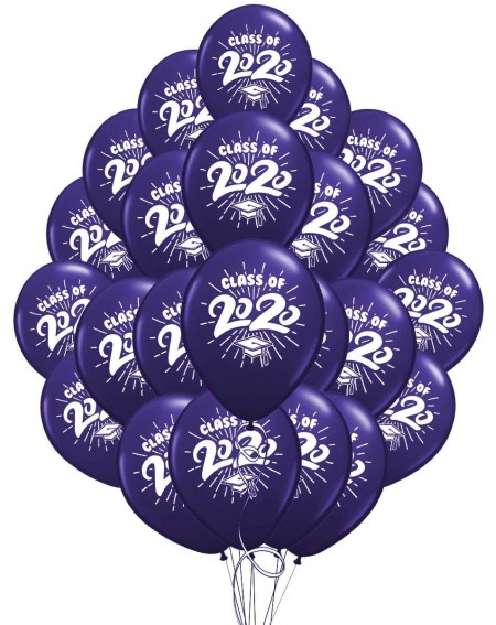 Balloons School Colors Graduation 11" Latex Balloons - Pack of 20 (2020- Quartz Purple) - Quartz Purple - CD199D5LLE7 $9.39