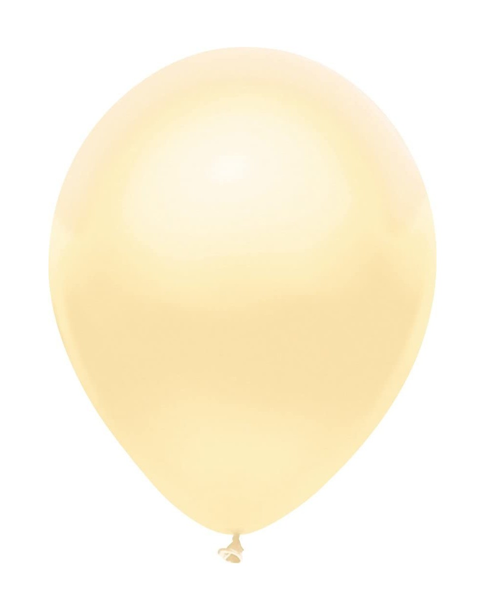 Balloons 72104 Made in the USA Metallic 12-Inch Latex Balloons- 10-Count- Silk Ivory - Silk Ivory - CK117ZUGMJD $13.29