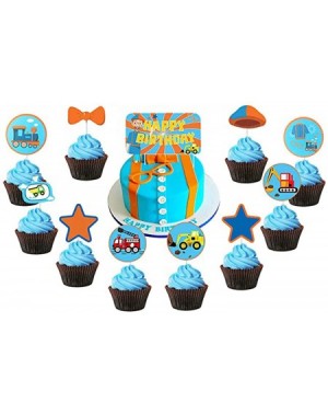 Party Packs Blippi Birthday Party Supplies- Blippi Birthday Decorations- Includes Blippi Birthday Banner- 11 Cake Toppers- 20...