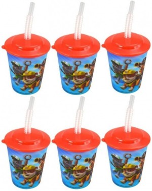 Party Tableware 6-Pack 12oz Lenticular Tumbler with Lids & Straws- BPA-Free- Reusable - C81847CNKLW $21.68