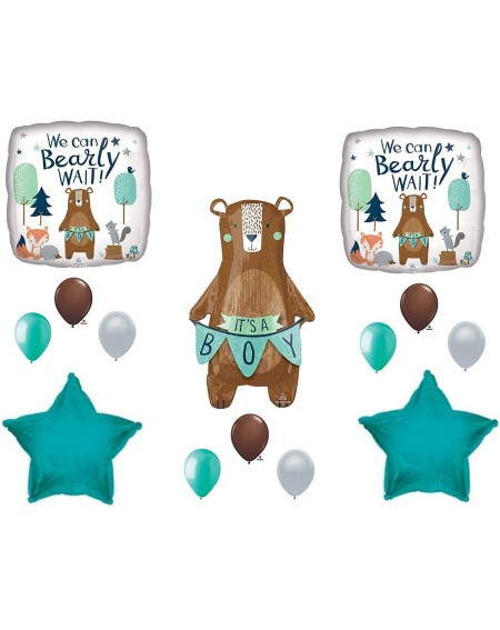 Balloons NEW! We Can Bearly Wait Baby It's A Boy Shower Balloons Bear Woodland - CN18GAREERO $39.94