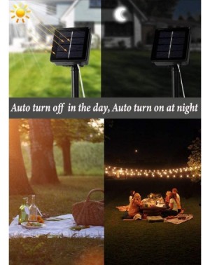Outdoor String Lights Solar Powered String Lights-200LED Copper Wire Solar Fairy Lights 66Ft 8 Modes Wheatherproof Outdoor St...