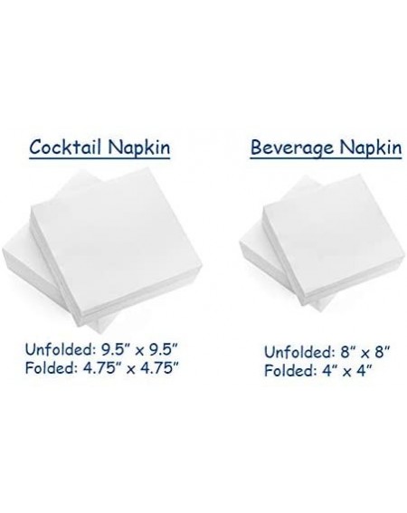 Tableware Paper Cocktail Napkins for Wedding- Birthday- 100 Pack Linen Like Colored Beverage/Bar Napkins Bulk- Eco-Friendly- ...