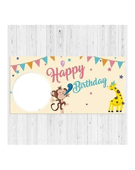 Banners Happy Birthday Custom Vinyl Banner with Your Photos- Personalized Birthday Banner Sign for Children Newborn Baby Kids...