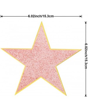 Streamers 6 Inch 24 Mini Star Paper Cutouts- Complete with Glitter Cardboard Stars and Twinkling Stars for Party Classroom Ta...