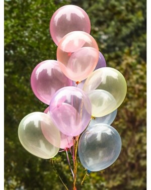 Balloons 100pcs Crystal Pastel Balloon 12" 10" Latex Transparent Party Balloon Helium Clear Balloon Birthday Baby Shower Ball...