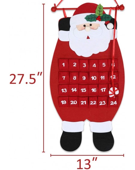 Advent Calendars Christmas Santa Advent Calendar Countdown - 2020 Xmas Holiday Winter Party Decorations Supplies - CU18KMM2CG...