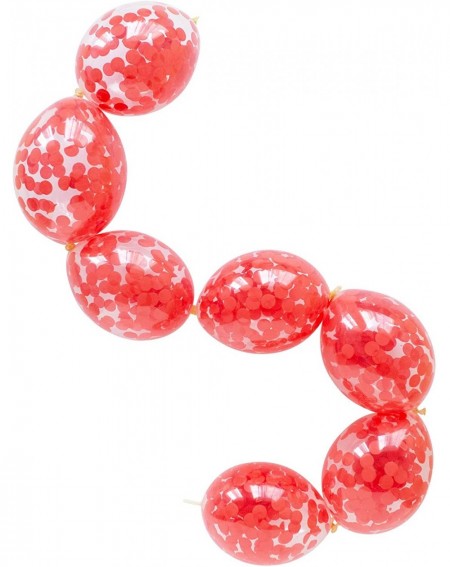 Balloons Confetti Linking Balloons (Red) - Red - C11979Z6E2W $21.05