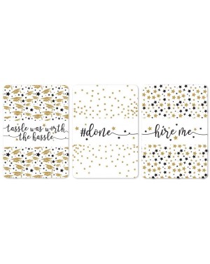 Favors White and Gold Glittering Graduation Party Collection- Chocolate Minis Labels- Fits Hershey's Miniatures Party Favors-...