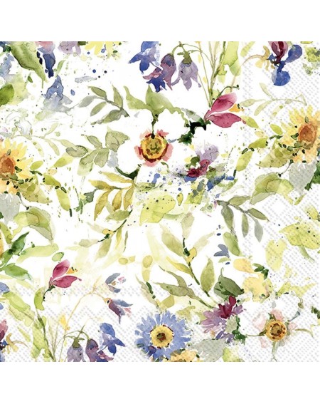 Tableware 3-Ply Paper Lunch Napkins- 6.5 x 6.5-Inches- Packed Flowers - CV18KW9XU33 $18.17