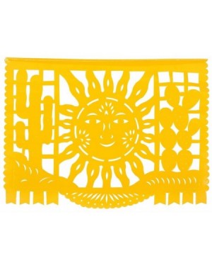 Banners Festival Mexicano Large Plastic Papel Picado Banner- 9 Multi-Colored Panels 15 feet Long - CQ12HEQBGR5 $9.17