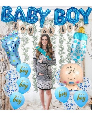 Balloons Baby Shower Decorations For Boy - It is a Boy Baby Shower Decoration- It's A Boy Sash- Baby Boy Foil Balloons- Large...