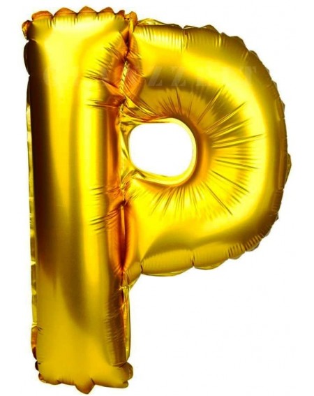 Balloons 32 Inch Gold Foil Balloons Letter A to Z Number 0 to 9 Party Wedding Birthday Decoration (Letter P) - Letter P - CR1...