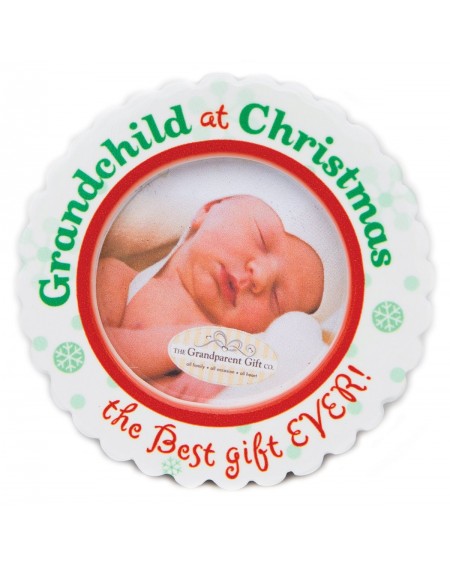 Ornaments Ceramic Photo Ornament- Grandchild's Christmas - Grandchild's Christmas - CI110FT29D9 $10.69