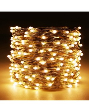 Outdoor String Lights Fairy Lights Plug in- 99Ft/30M 300 LED Silver Coated Copper Wire Starry String Lights Outdoor/Indoor De...