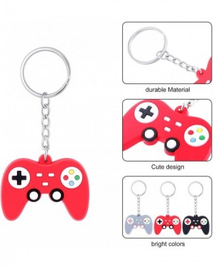 Party Favors 24 Pieces Video Game Controller Keychains Game Controller Handle Key Ring Pendant Charms for Video Game Party Fa...