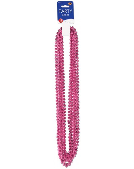 Favors Party Beads - Small Round (cerise) (12/Card) - C0112L458C5 $10.19