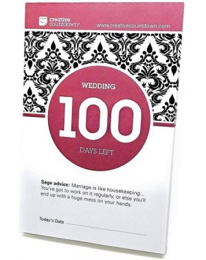 Advent Calendars 100-day Wedding Countdown- a Tear-Off Calendar - CH186SSXD2A $17.91