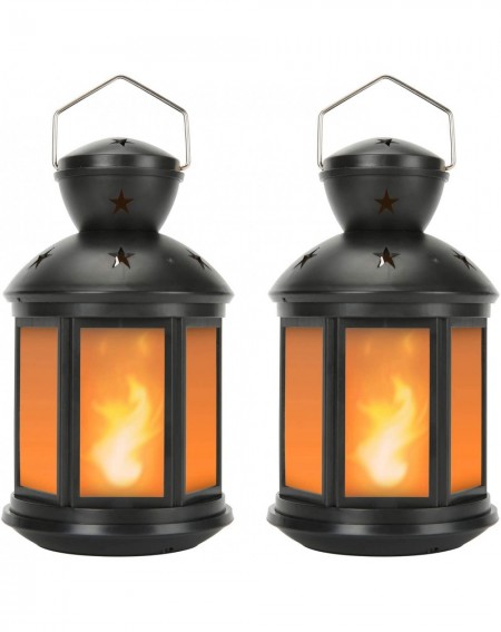 Decorative Lanterns Battery Powered Black 2pcs - Black - CD18K3C0Q93