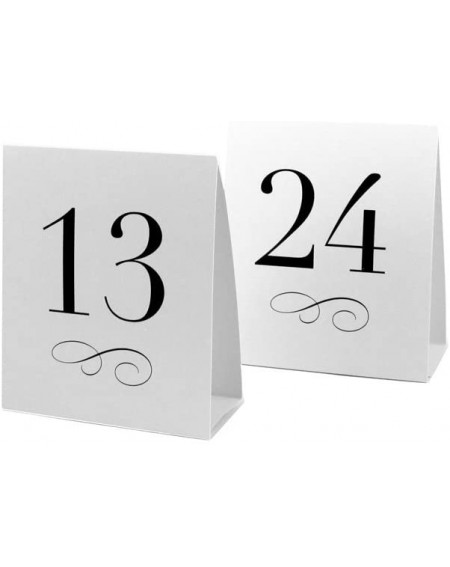 Place Cards & Place Card Holders Table Number Tent Style Card- Numbers 13 to 24- White - CJ111XE5RYX $13.02