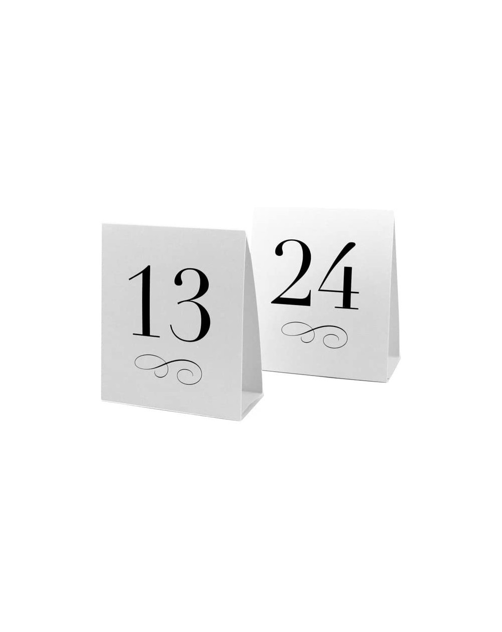 Place Cards & Place Card Holders Table Number Tent Style Card- Numbers 13 to 24- White - CJ111XE5RYX $13.02