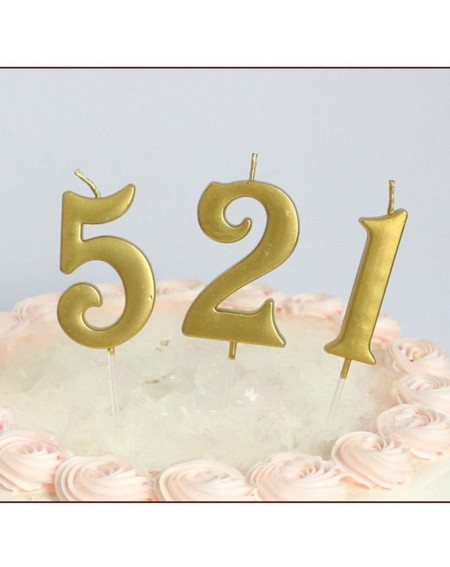 Birthday Candles Number Silver 8 Cake Numeral Candles- Birthday Numeral Candles for Birthday- Wedding- Theme Party- Celebrati...