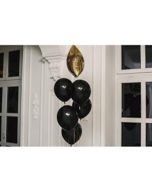 Balloons (100pcs) 12inch Black Balloons - Shining Black Balloons for Party Supplies and Decorations .Loritada - Black - CT18I...