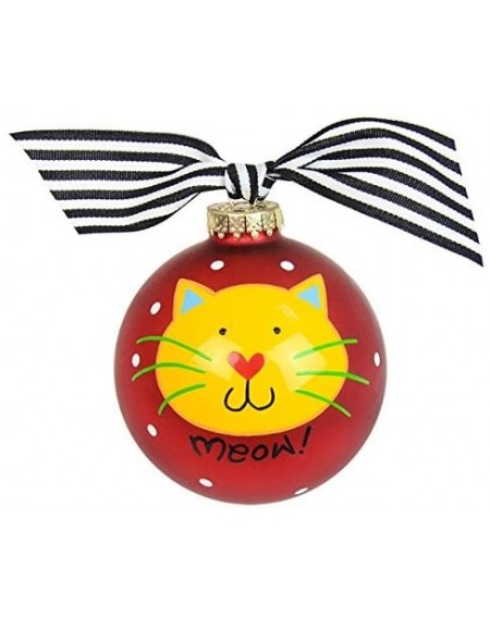 Ornaments Cat's Meow Glass Ornament - Cat's Meow - CL11LSGIZ09 $43.18