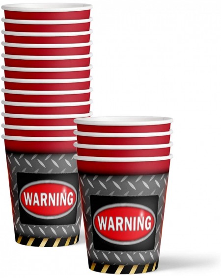 Party Packs Warning Sign 50th Birthday Party Supplies Set Plates Napkins Cups Tableware Kit for 16 - C818AM5GDZ5 $11.36