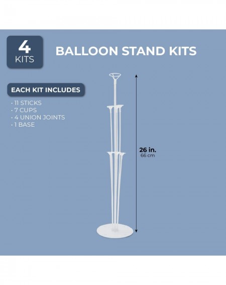 Balloons Balloon Centerpiece 4 Pack - Balloon Stand Kit - 26 inch - C618U0LKASC $13.01