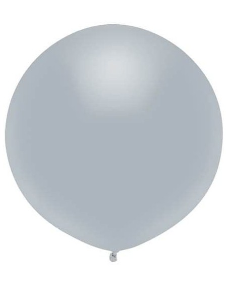 Balloons 17" Outdoor Display Balloons Bundle Bag of 72 (Metallic Silver) - Metallic Silver - C118975KG8S $35.55