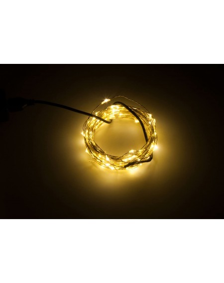 Outdoor String Lights USB Plug in LED Fairy Lights-50 LED Bulbs 16 Ft Silver Wire Waterproof Starry String Lights for Bedroom...