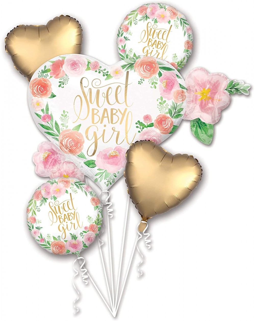 Balloons BOUQUET FLORAL BABY GIRL- Various- Multi - CO18DKXE93S $8.44