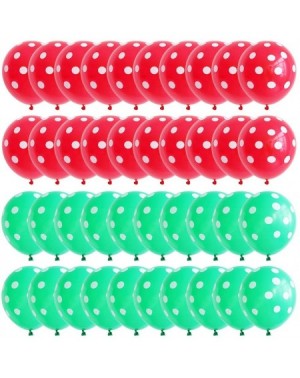 Balloons 100pcs Red Green Dot Balloons 12inch Perfect for Kids Birthday Party Christmas Party Decor - CW18KSGUR2X $9.96