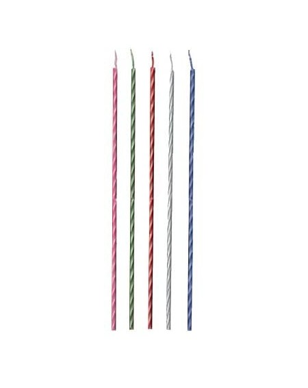 Cake Decorating Supplies Two-Tone Party Candle- 8"- Multicolored - CP129KFC2C1 $10.44