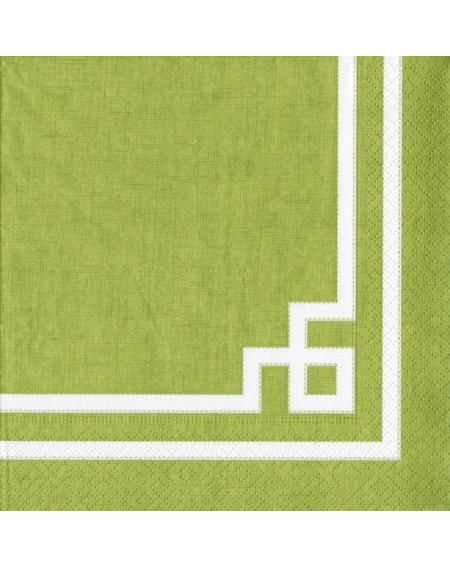 Tableware Rive Gauche Paper Cocktail Napkins in Moss Green - 20 Per Package - Moss Green - CI11I4INSUV $18.37