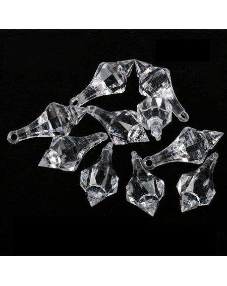 Outdoor String Lights 100 Pcs Acrylic Crystal Beads Garland Chandelieging Wedding Party Decor Clear Acrylic Chandelier Drops ...