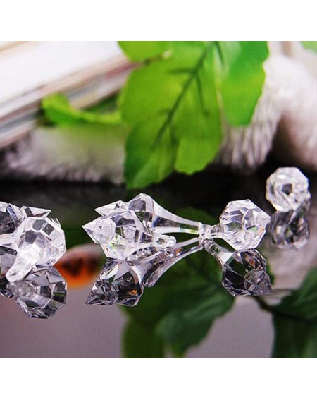 Outdoor String Lights 100 Pcs Acrylic Crystal Beads Garland Chandelieging Wedding Party Decor Clear Acrylic Chandelier Drops ...