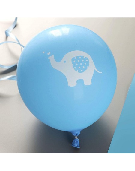 Balloons Blue Elephant Latex Balloons- 12 Inch (16pcs) Grey Boy Baby Shower or Birthday Party Decorations Supplies - CZ18E46L...