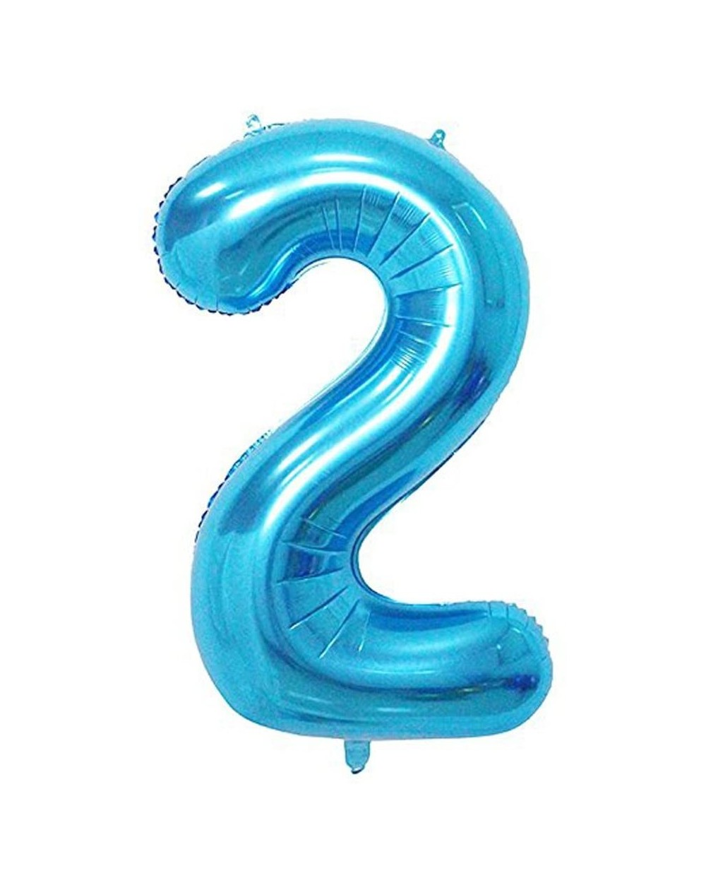 Balloons Blue Number 2 Balloon- 40 Inch - Blue Number 2 - CG18H7Q9HTG $17.13