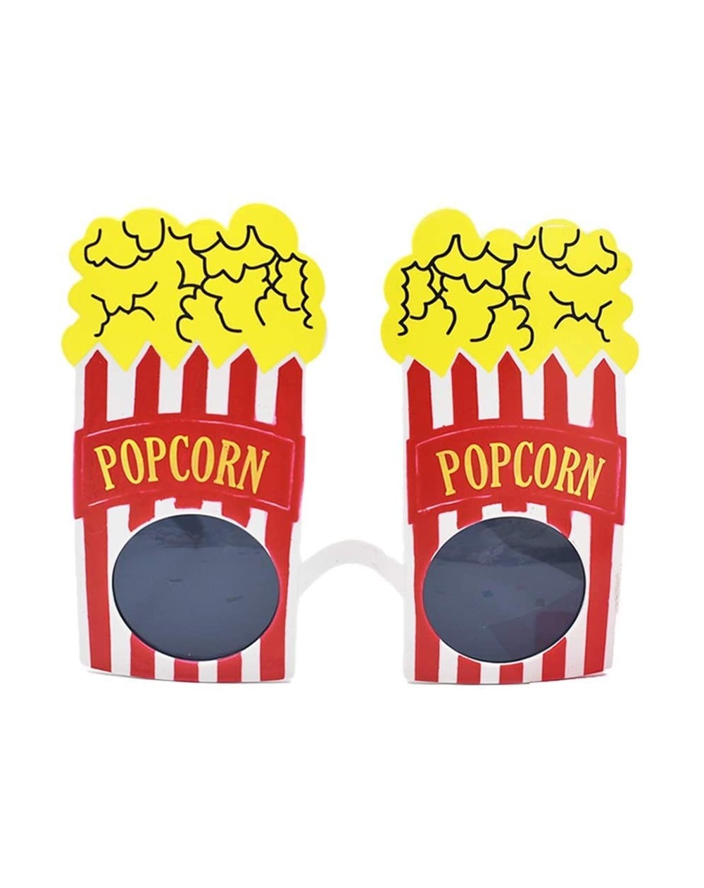 Party Favors Popcorn Shape Eyewear Novelty Funny Eyeglasses Party Sunglasses for Carnival Masquerade Trick Party Costume Prop...